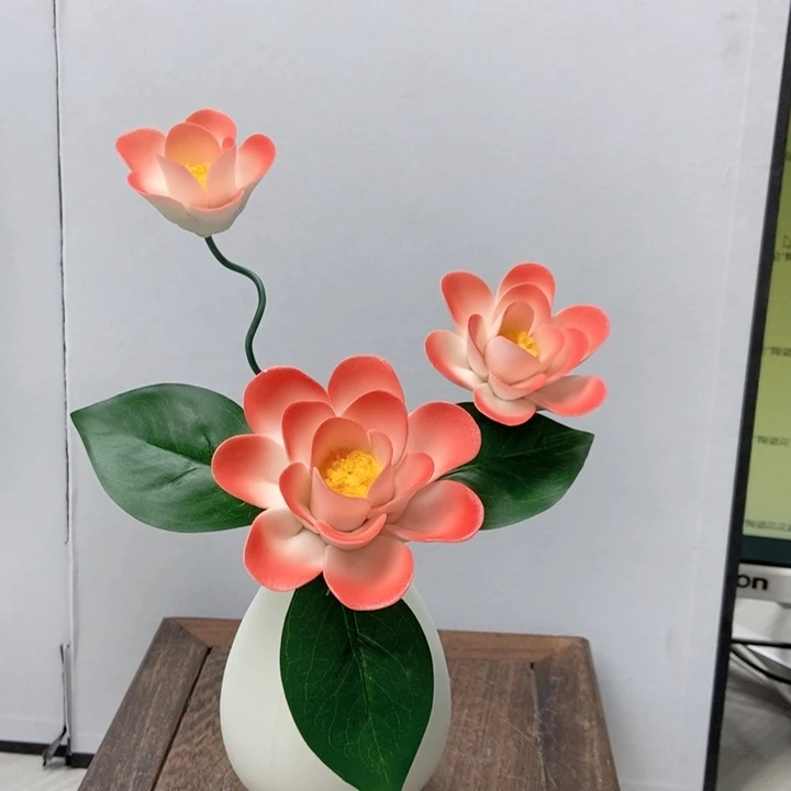 摆件手工制作陶瓷花