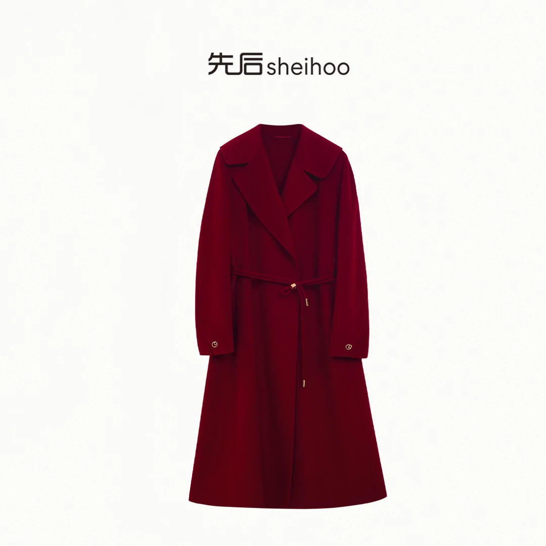 SHEIHOO先后19AG9108长款大衣经典百搭时尚女士款