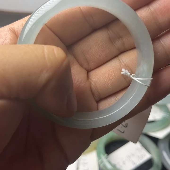 定制翡翠翡翠手镯未镶嵌正圈翡翠55手镯子