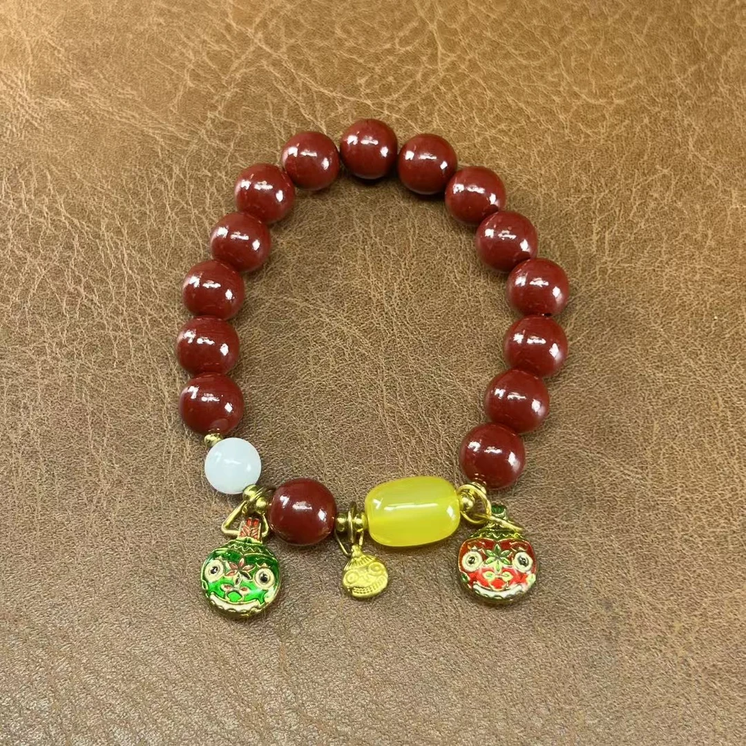 含辰砂工艺品吞金兽单圈手串（无礼盒）952