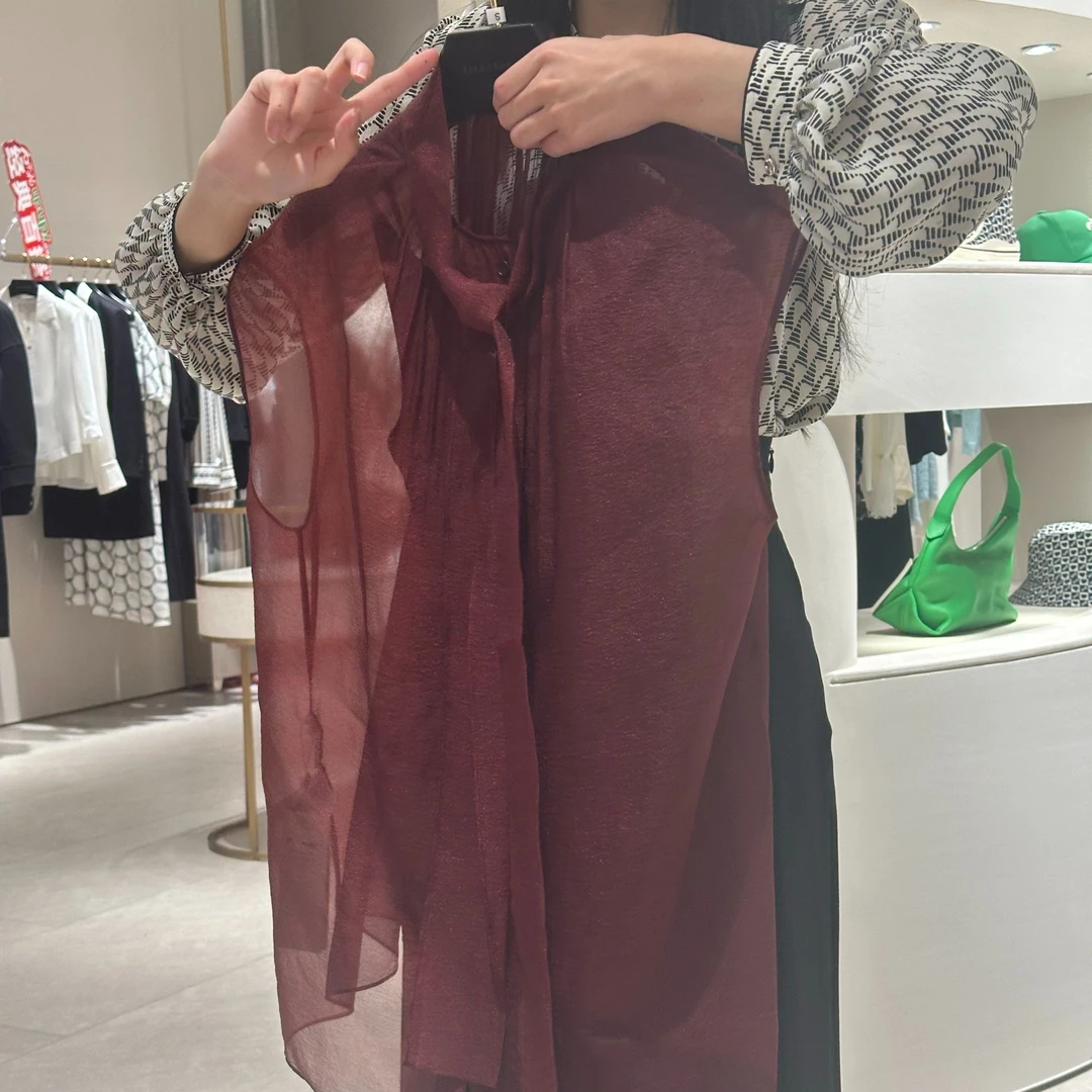 歌力思通用圆领休闲无袖夏季常规款衬衫女中式