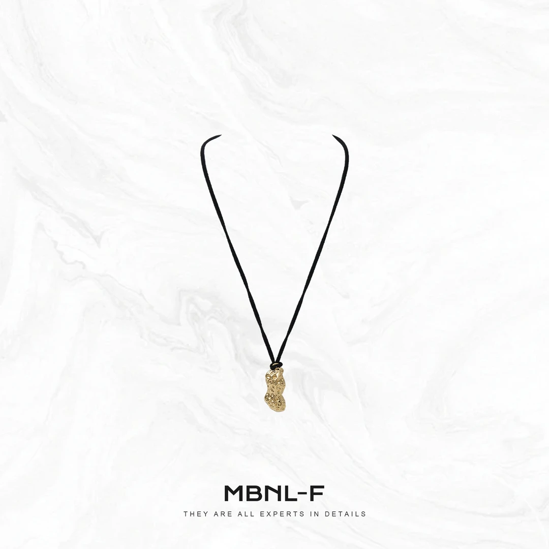 MBNL-F 铜项链 “好事花生” 手工定制黄铜电镀项链 秦磊XM-XSP5886