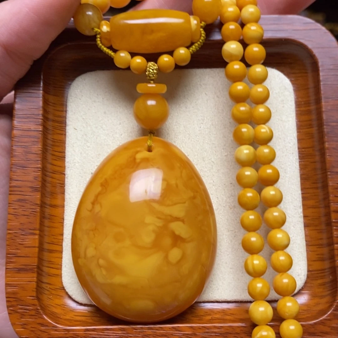 【闪购商品】蜜蜡颈饰未镶嵌项链