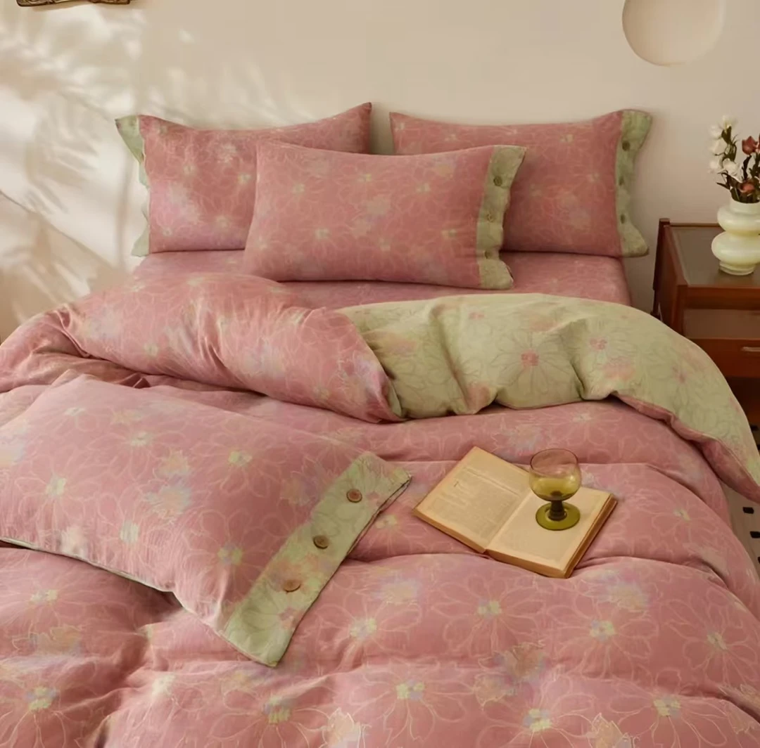 【心悦】新款清凉素色简约被套  不挑花色