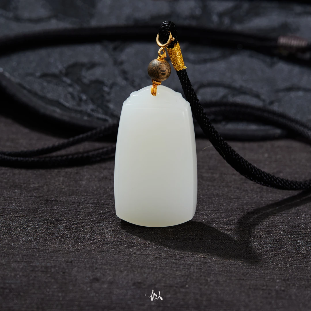 L【润和】·似梓珠宝· 18K白玉无事牌 SZCC2860064