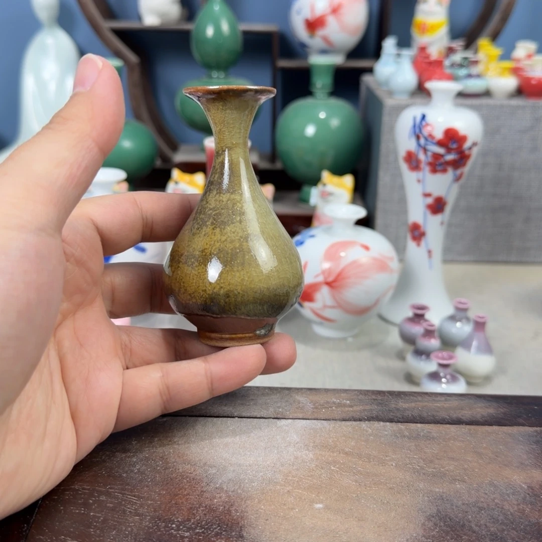 陶瓷手工小花器摆件