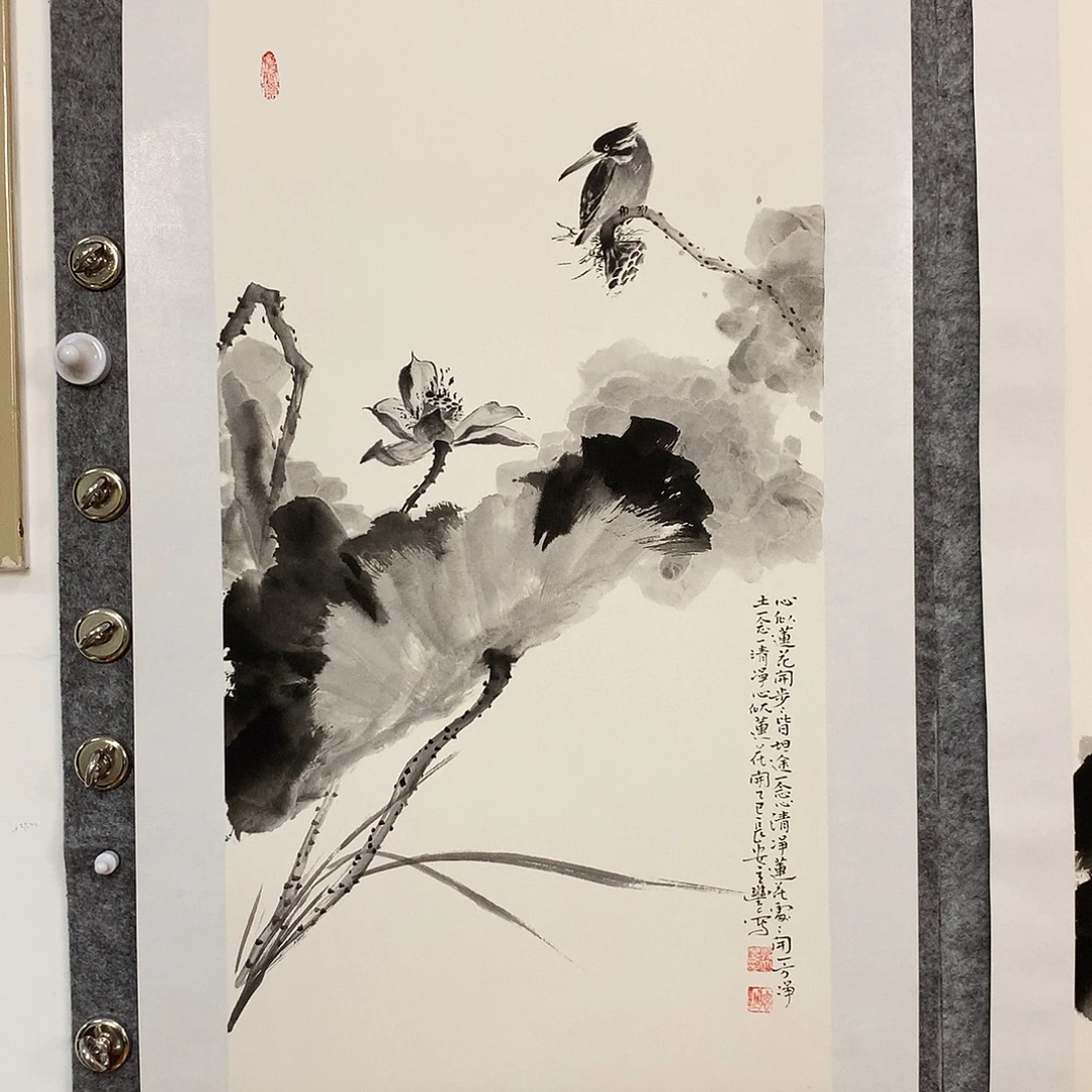 国画花鸟作品写意