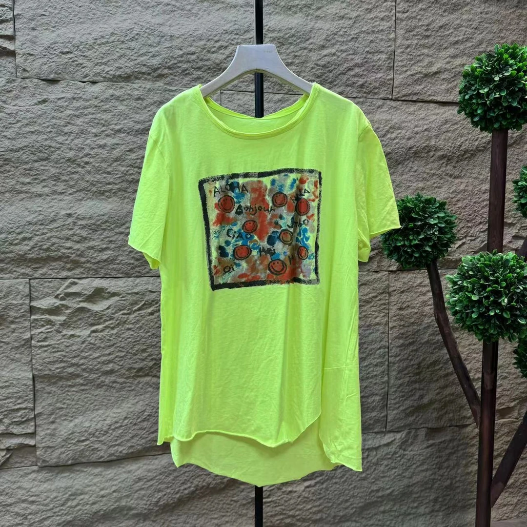 11744新款夏季休闲减龄宽松显瘦短袖T恤