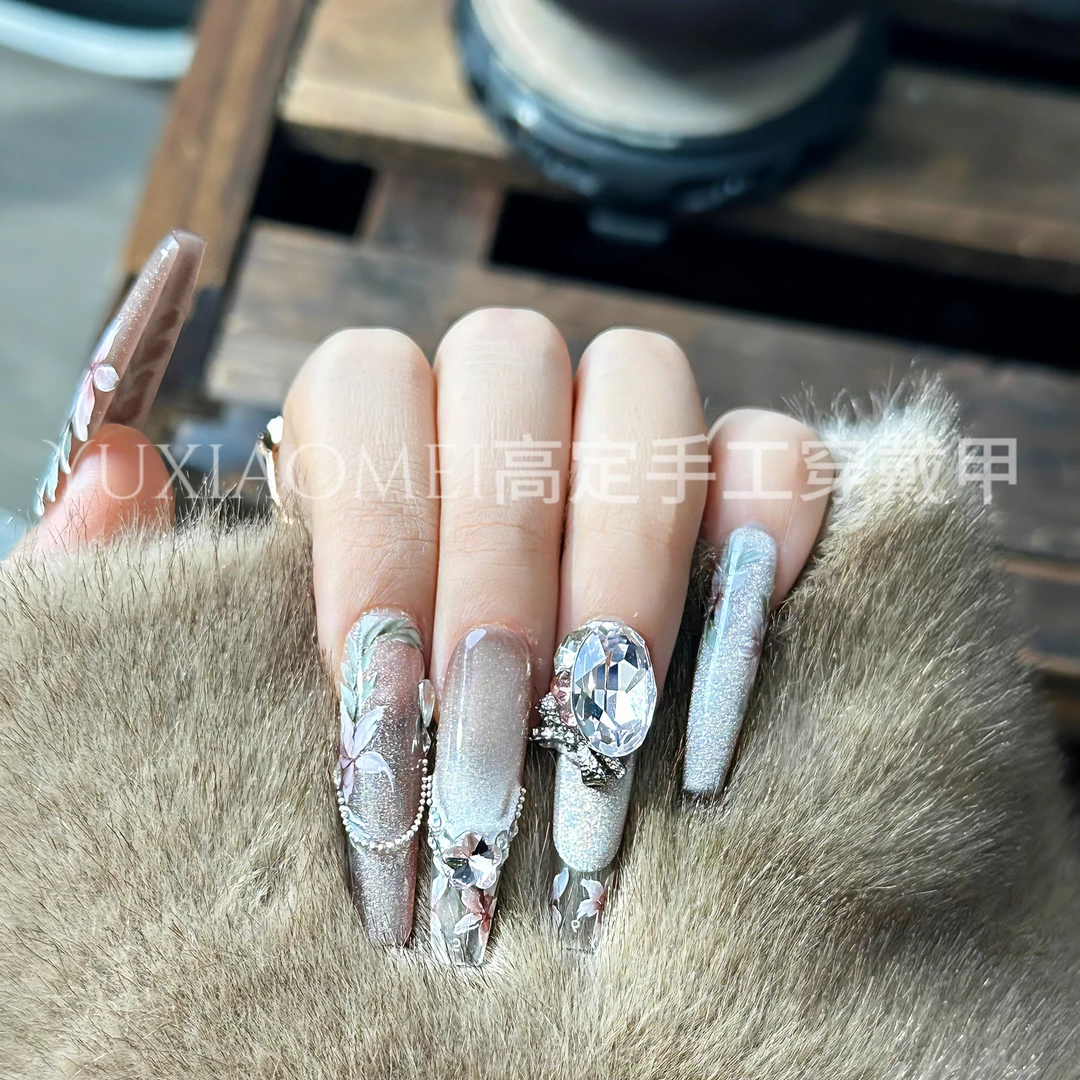 【花欲】纯欲风水彩手绘穿戴甲