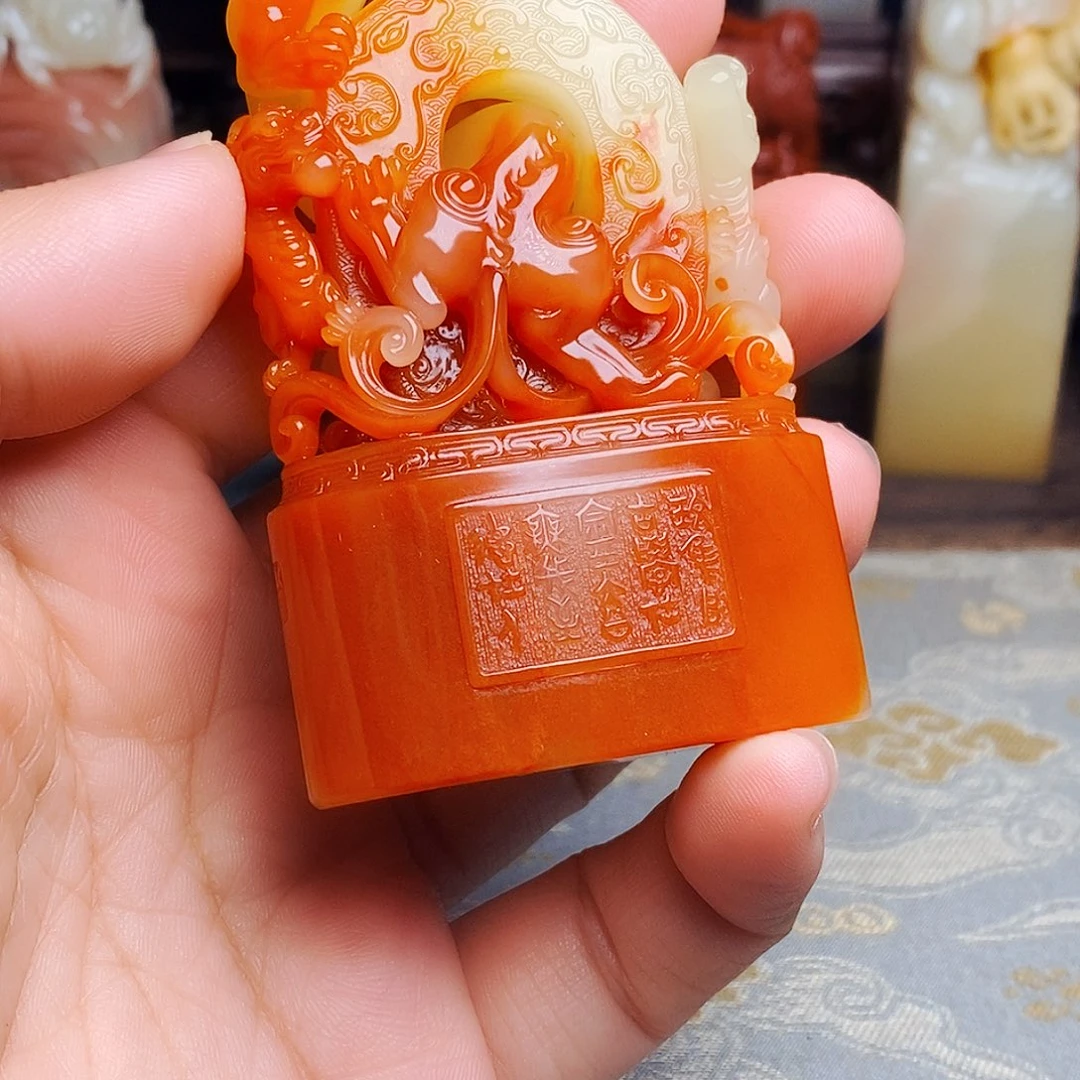 心***律寿山石印石福建寿山石印章