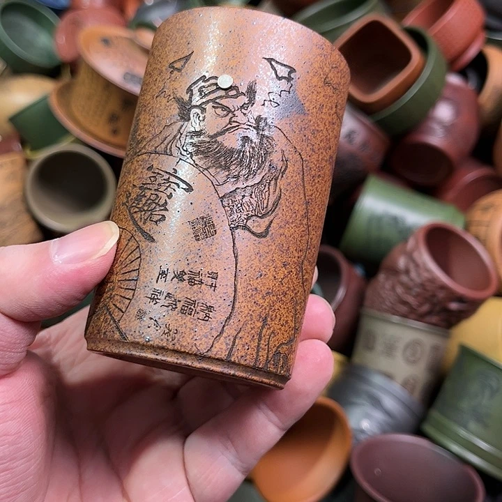 紫砂茶杯全手工紫砂主人杯