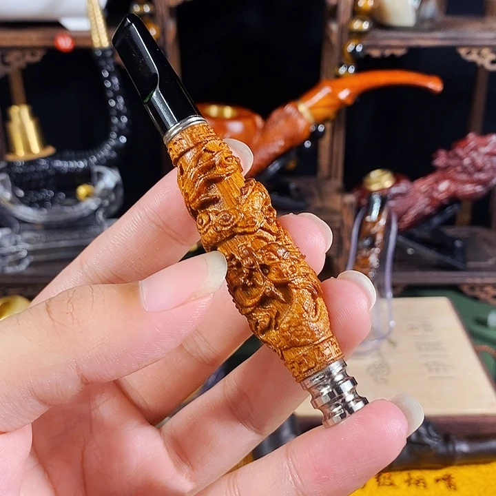 高端定制金丝楠烟嘴