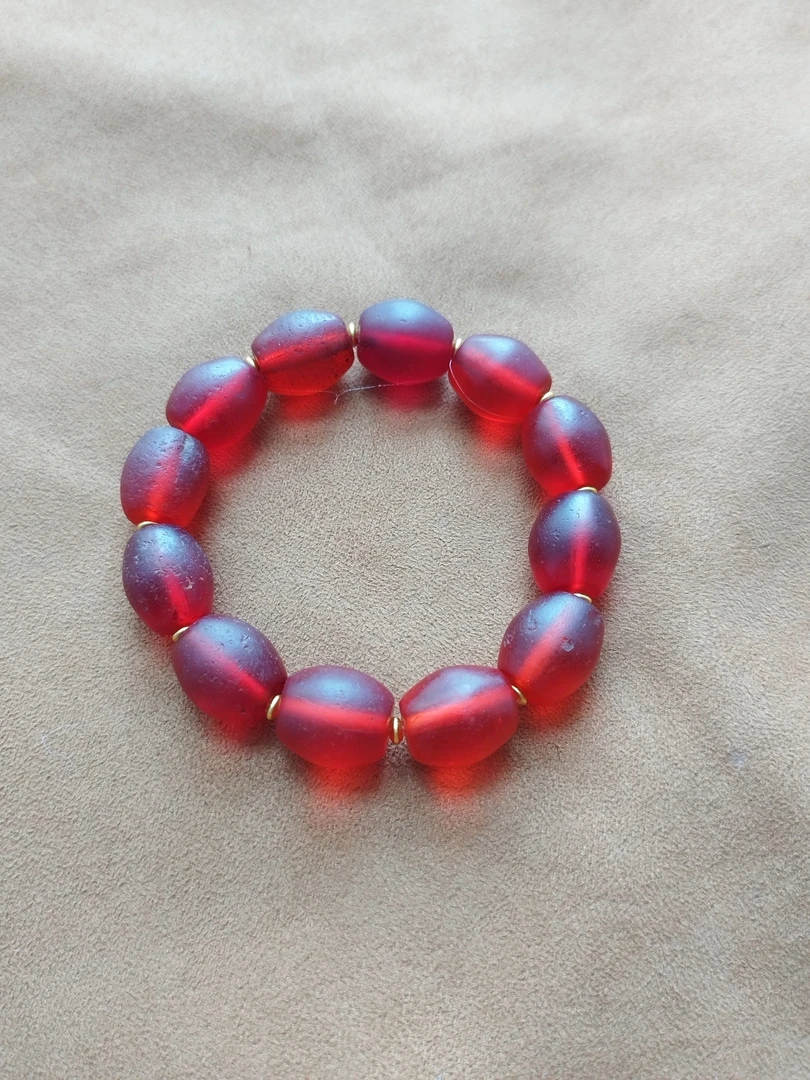 约19世纪捷克琉璃手串