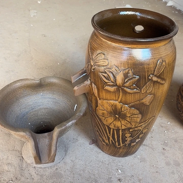 粗陶瑕疵19/39，23/17进水口2.5厘米