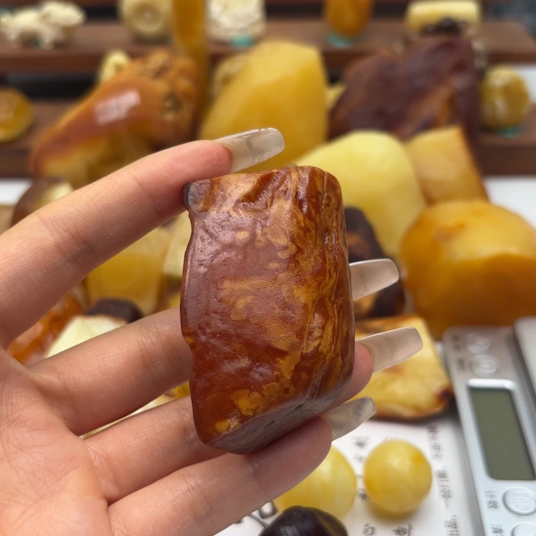 果***果定制琥珀未镶嵌不退不换