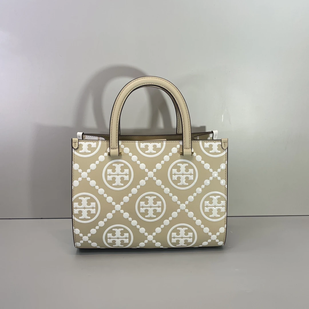 99新 TORY BURCH/汤丽柏琦 媚姐/T系列小托特包25x19x9cmG011003