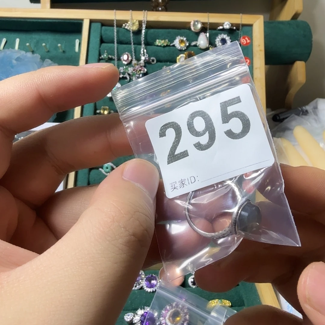 傲***咒银S925镶嵌戒指月光石