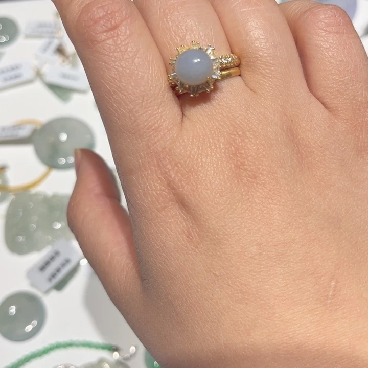 翡翠未镶嵌戒指纯天然，支持复检