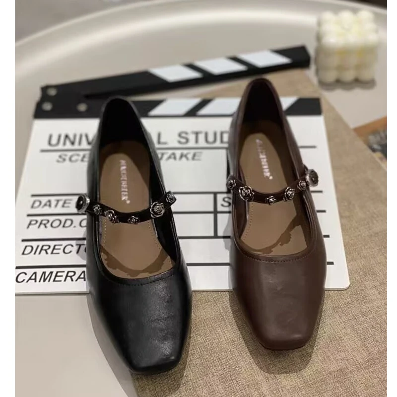 8213-20新款女单鞋潮款中粗跟尖头女鞋百搭工作鞋细高跟显瘦女鞋