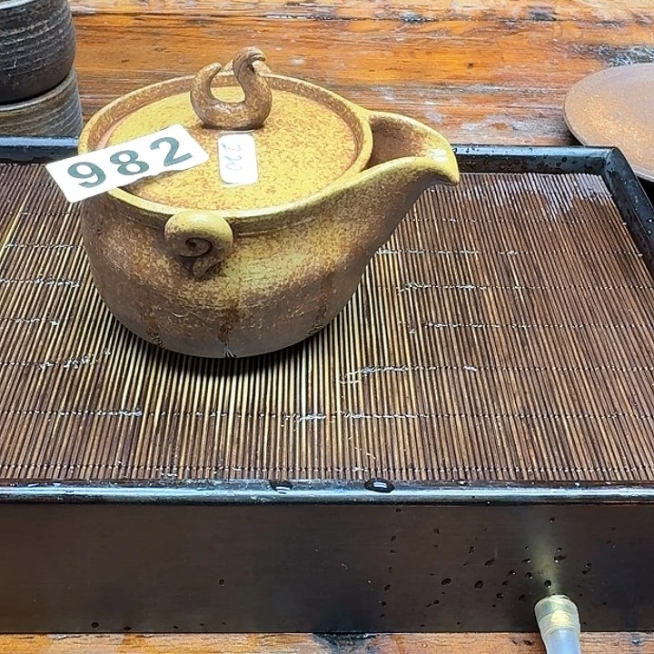 纯手工制作粗陶茶具