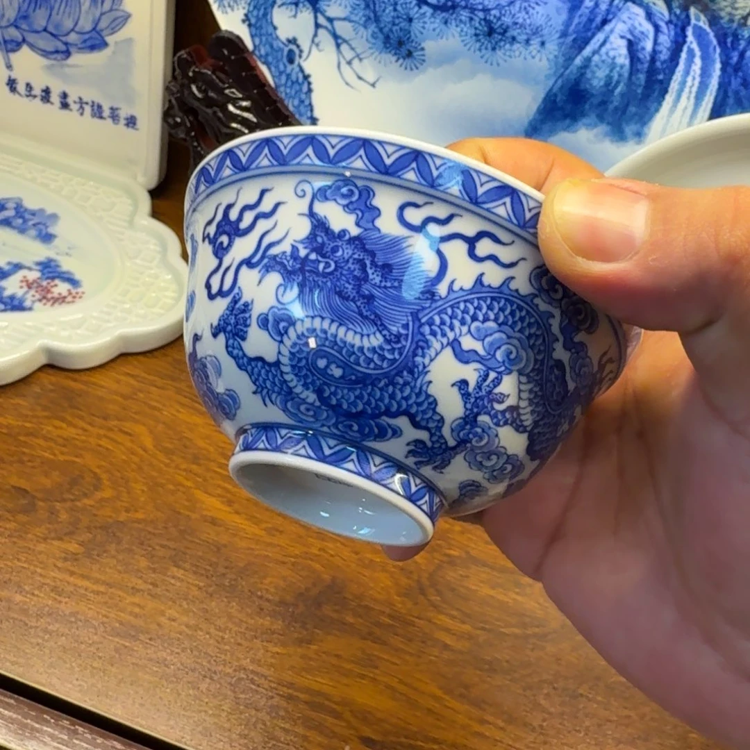 千***然杯子景德镇全手工手绘陶瓷
