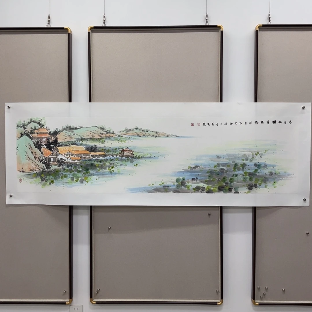 国画艺术家真人手绘