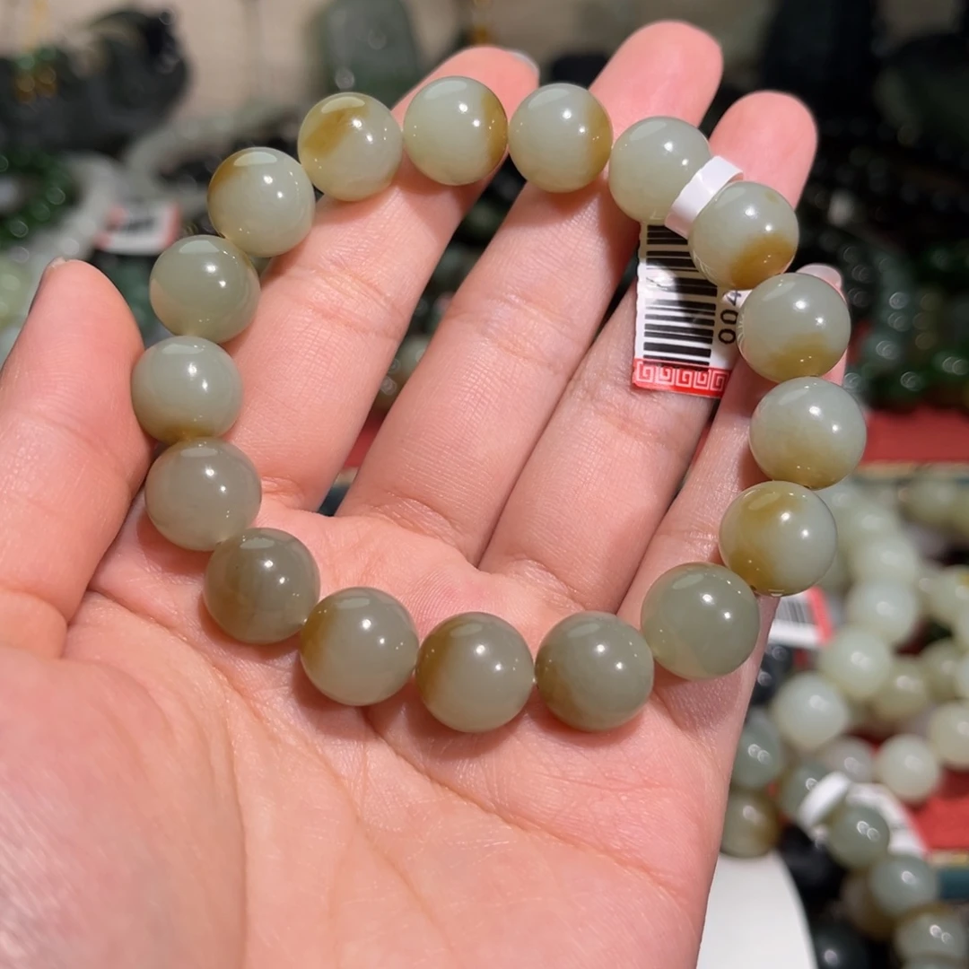 阅***-和田玉未镶嵌手链