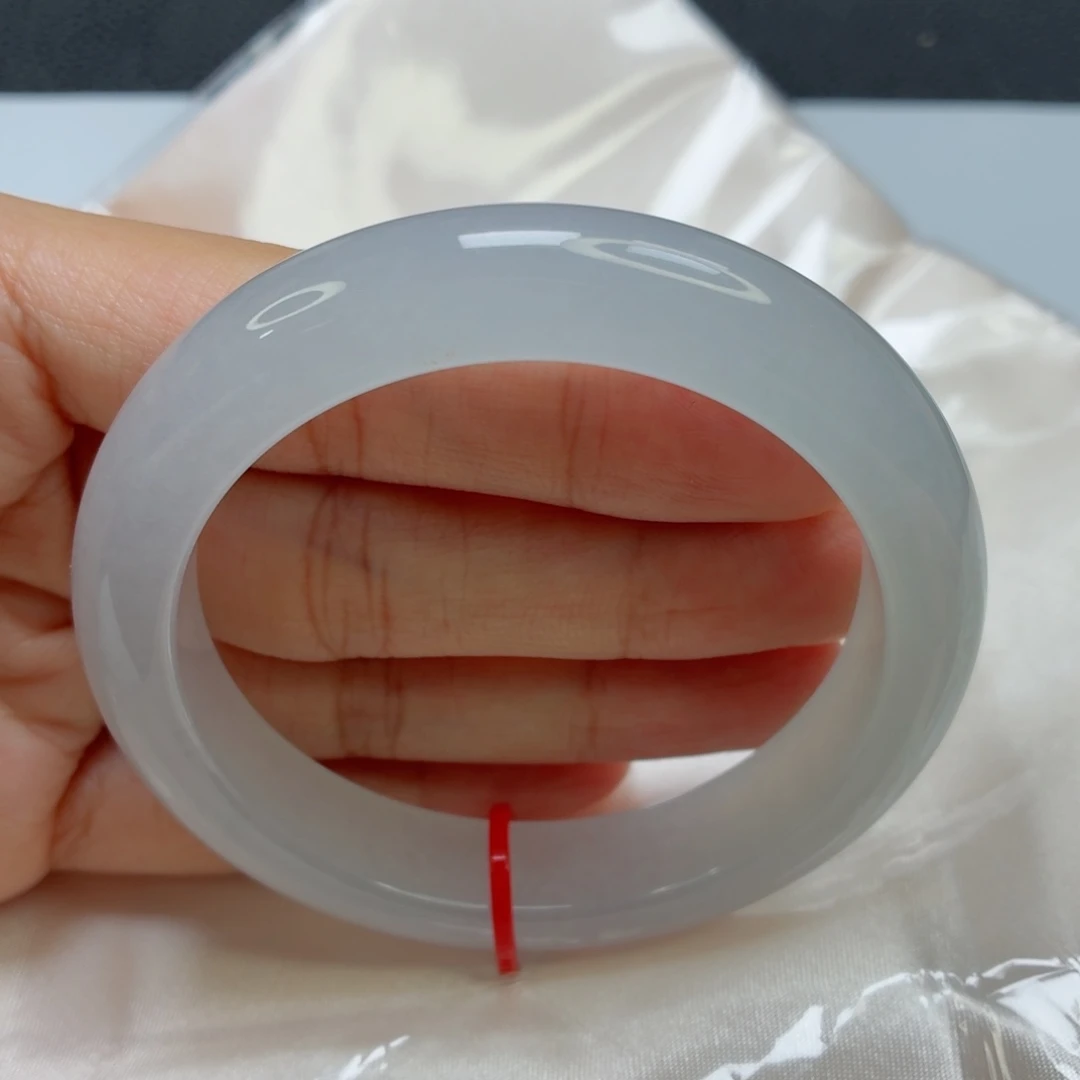 未镶嵌手镯翡翠老坑55圈莹光梦幻紫030