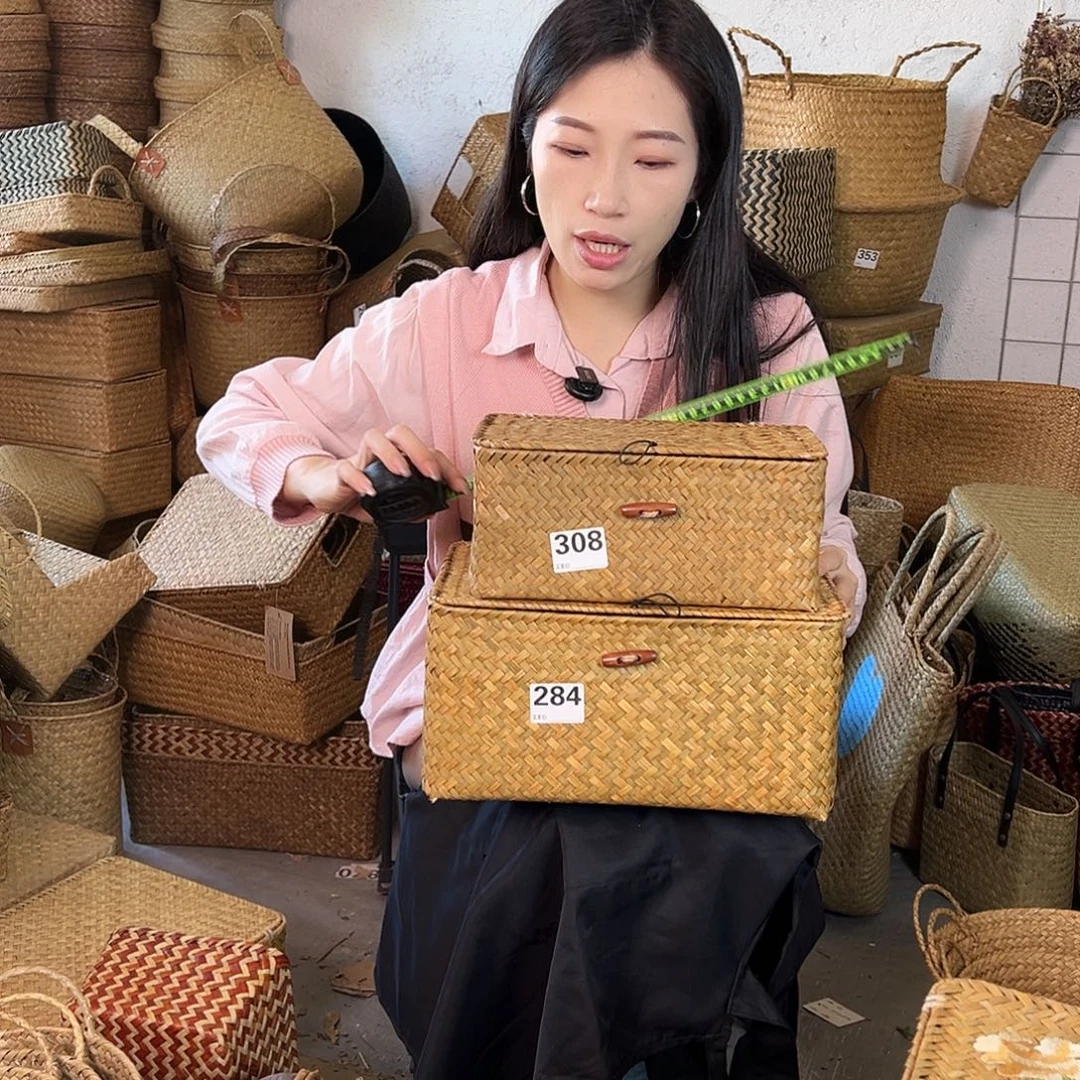 草编草编包/草编收纳盒微瑕疵