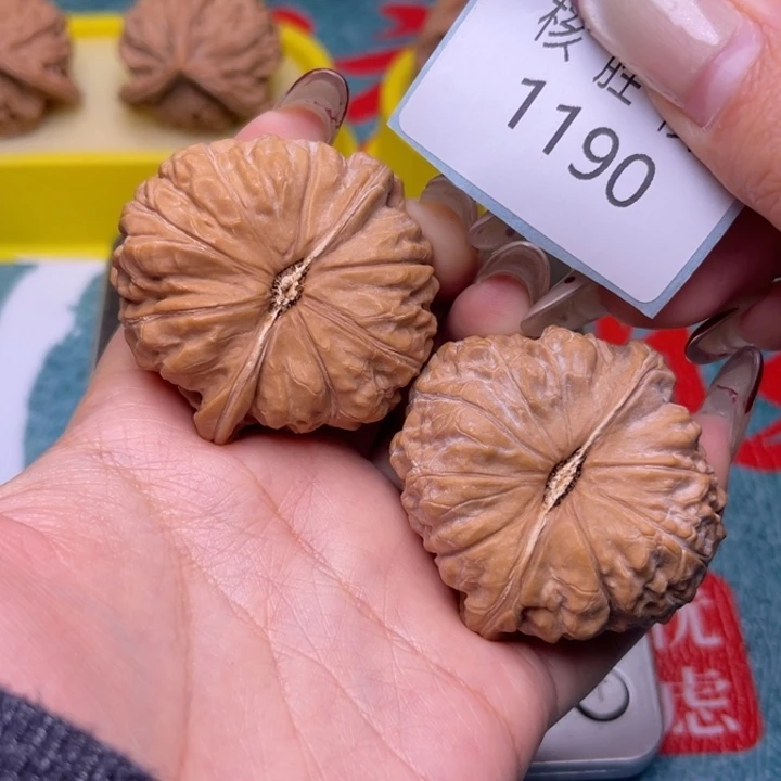 果***猫把件文玩核桃南瓜墩44.1190