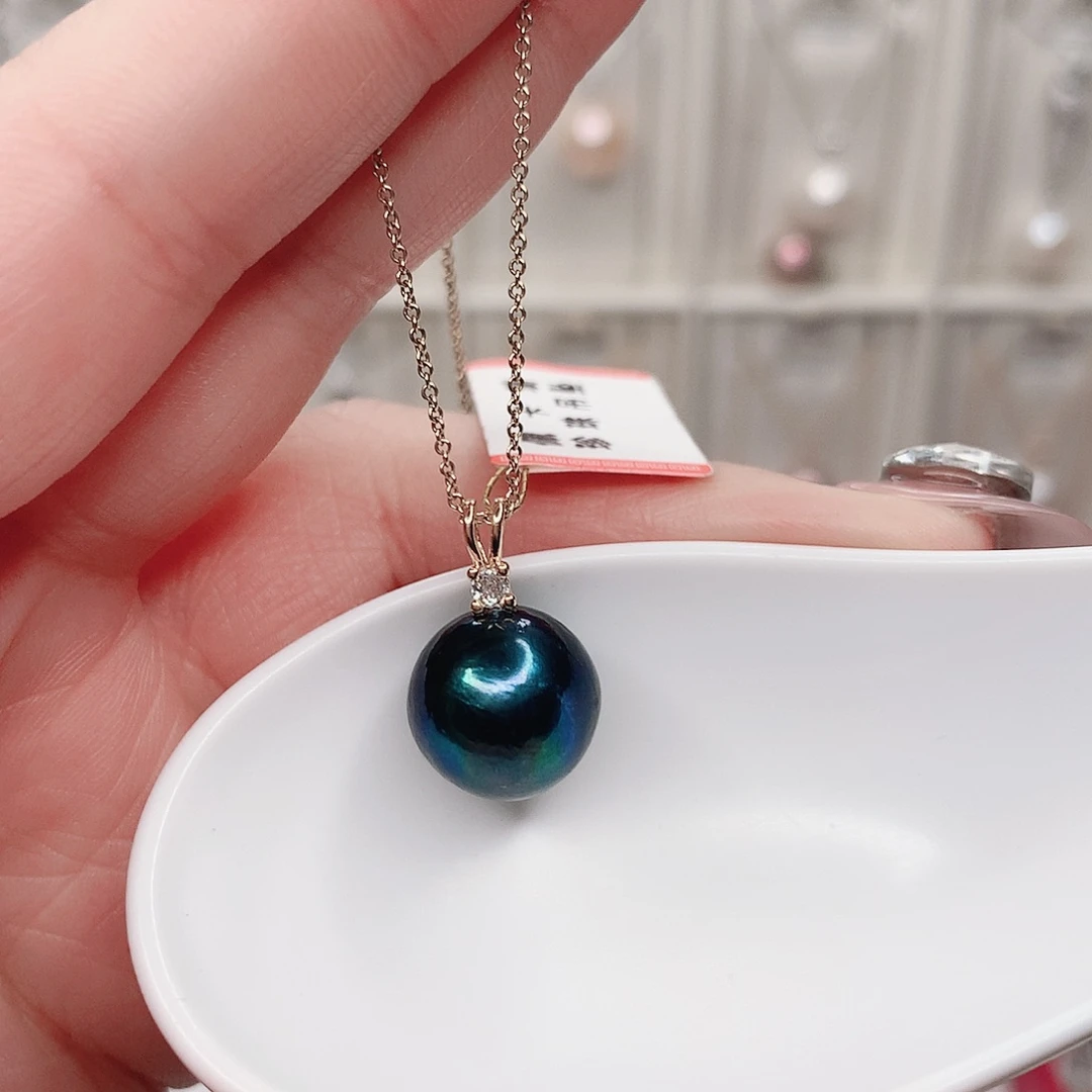 合金淡水珍珠吊坠(赠链)