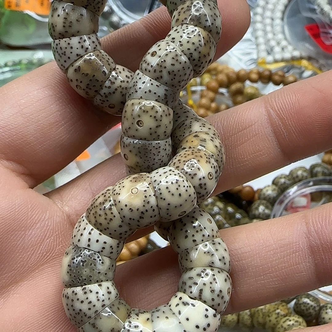 星月菩提手串67卓越火烧云星月菩提10单圈大肠