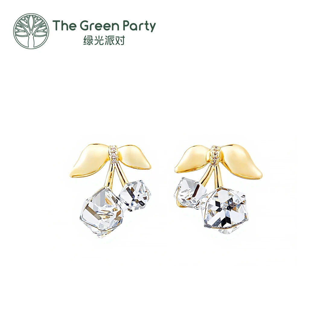 绿光派对925银针樱桃系列轻奢经典耳钉耳饰耳环