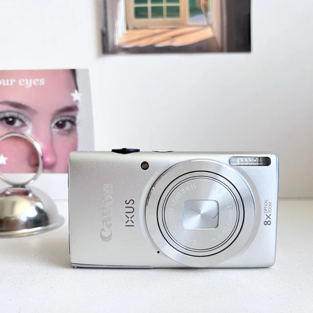 95新 Canon/佳能 ixus132 银色1600万像素3倍变焦 复古冷白色彩