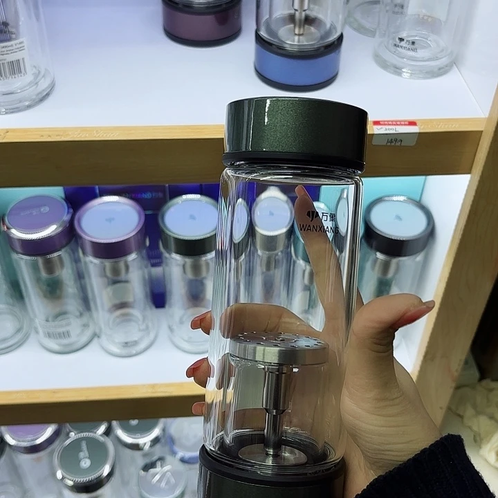 万象品牌单层玻璃杯U158-r410橄榄