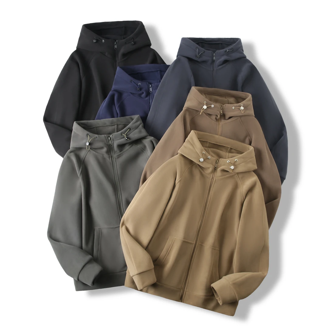 特 高克重奥利绒+摇粒绒！加绒加厚户外防风休闲外套H4151情侣4877