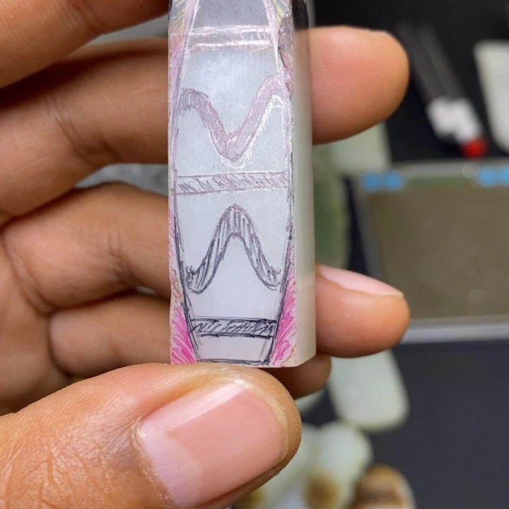 做***人定制和田玉未镶嵌挂件