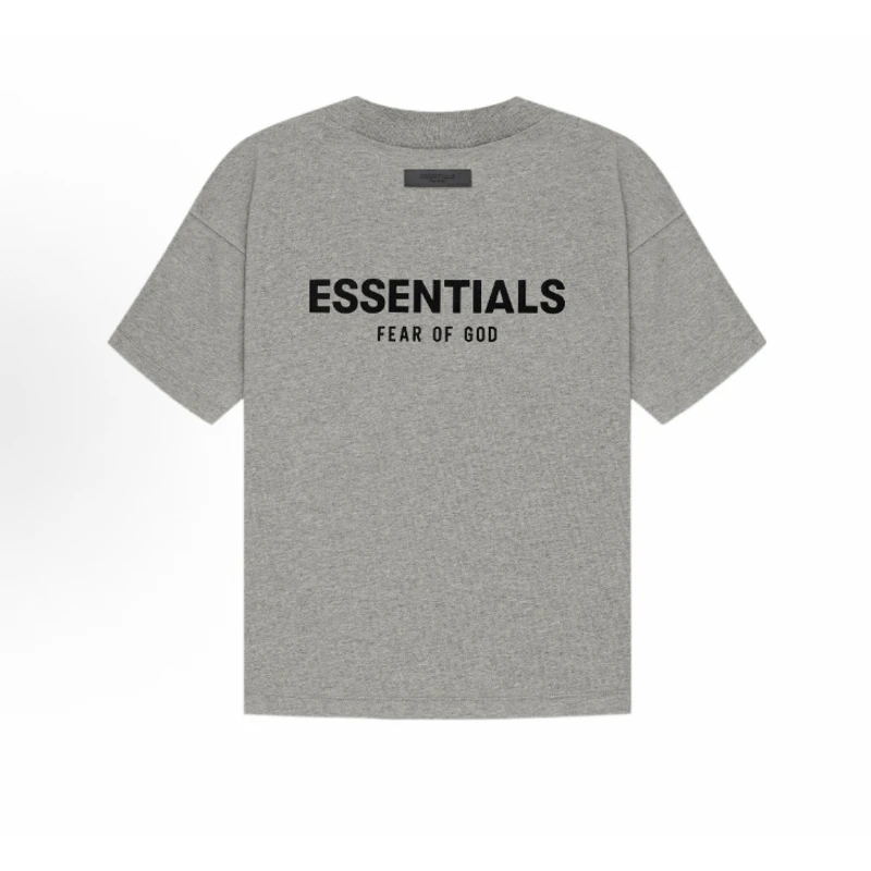 essentials【第八季22植绒款】夏季美式潮流宽松舒适T恤男女同款