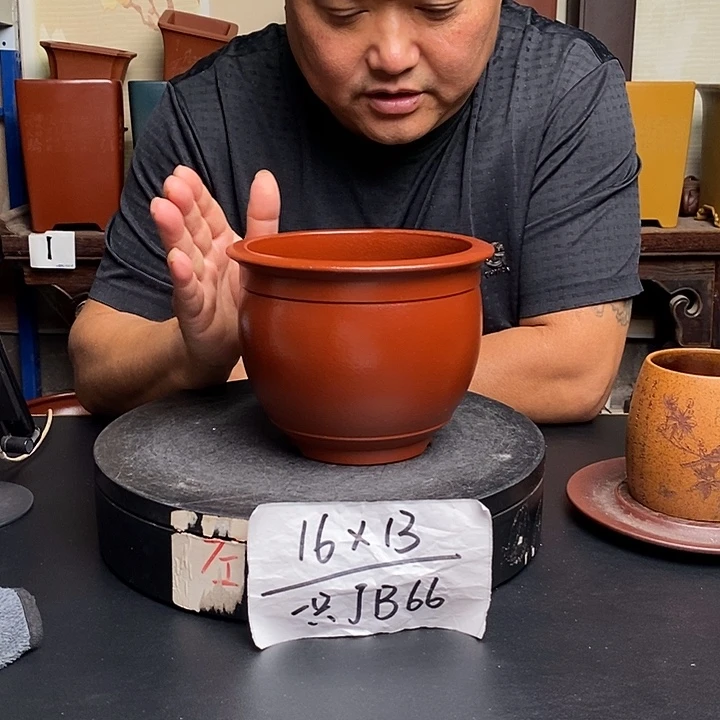 紫砂花盆货号一只JB66