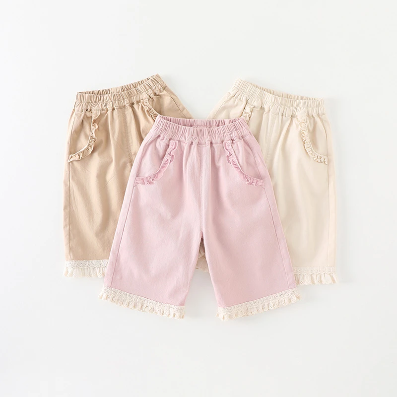 女童裤子春装甜美宝宝休闲裤长裤2025婴儿百搭花边卫裤外穿1062