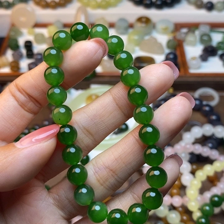 和田玉未镶嵌手链