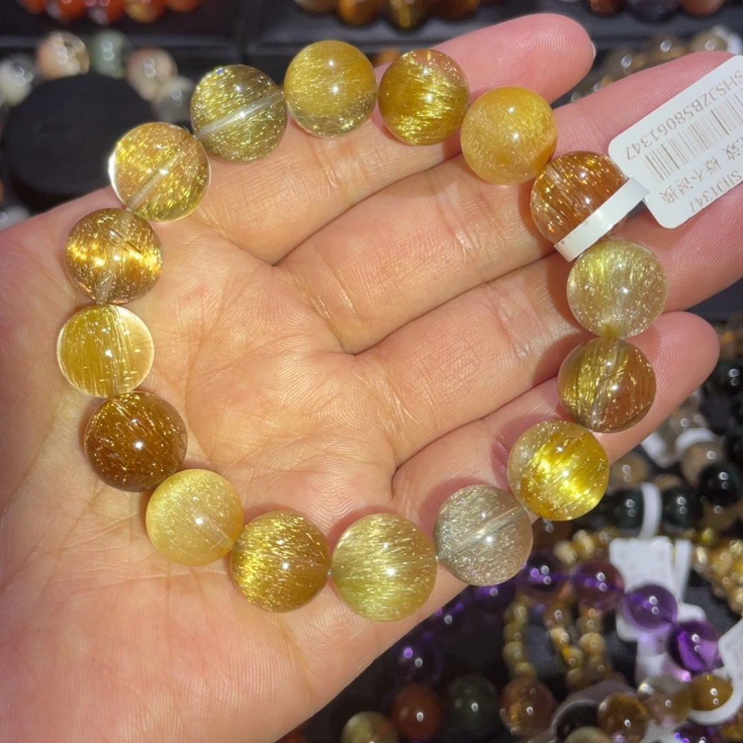 水晶手链未镶嵌彩顺发13mm左右