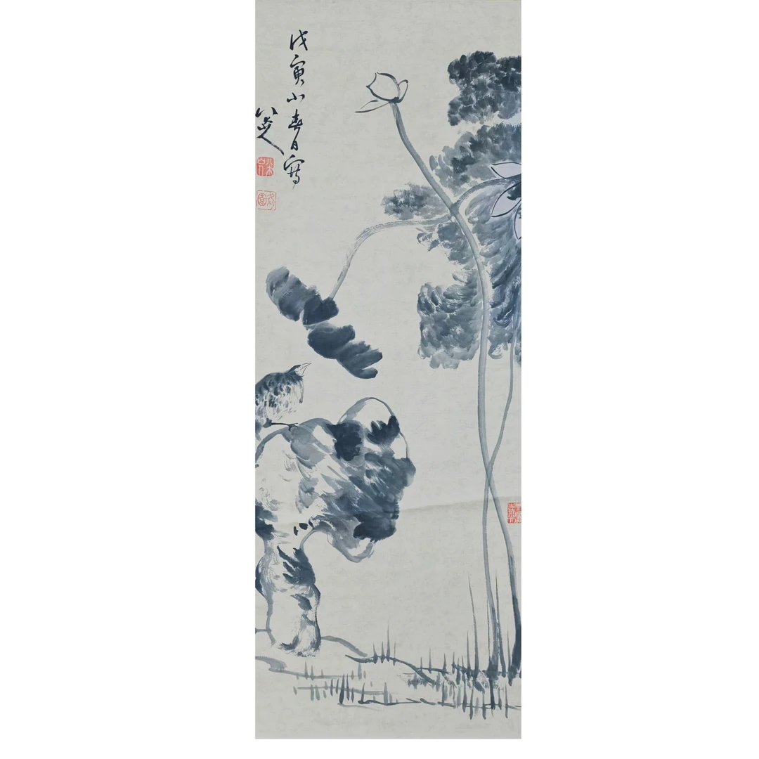 山人款 花鸟立轴 137×67