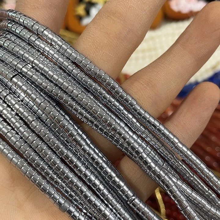 玛瑙/玉髓合金珠宝半成品2条4x2银色隔片