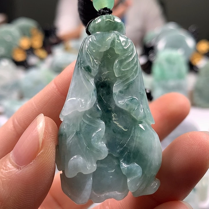 翡翠未镶嵌颈饰百财卡厚装16+