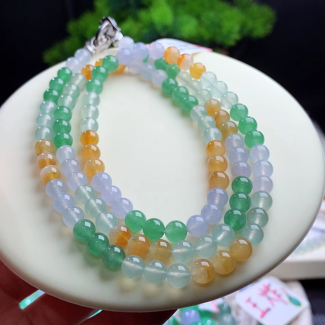 项链未镶嵌翡翠卡6mm