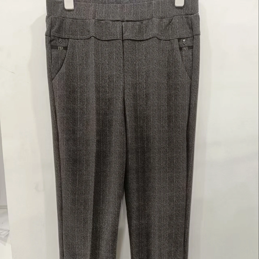 692意灰色妈妈裤