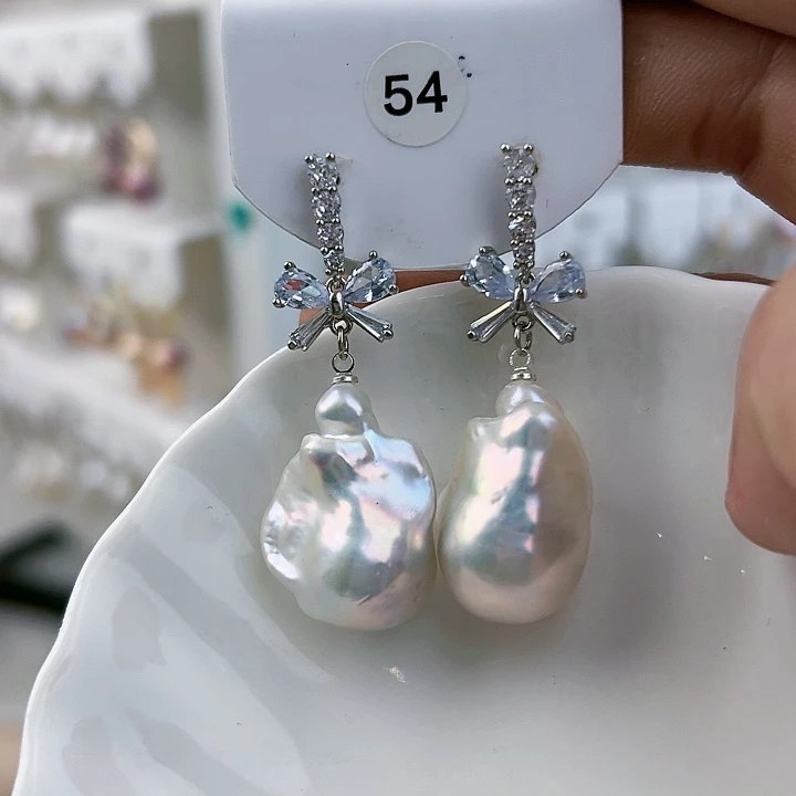 未镶嵌耳饰淡水珍珠