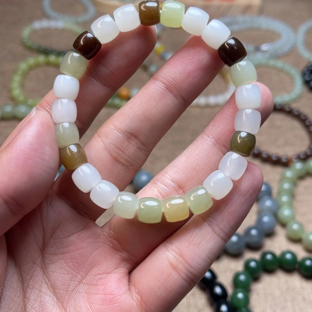 和田玉未镶嵌手链