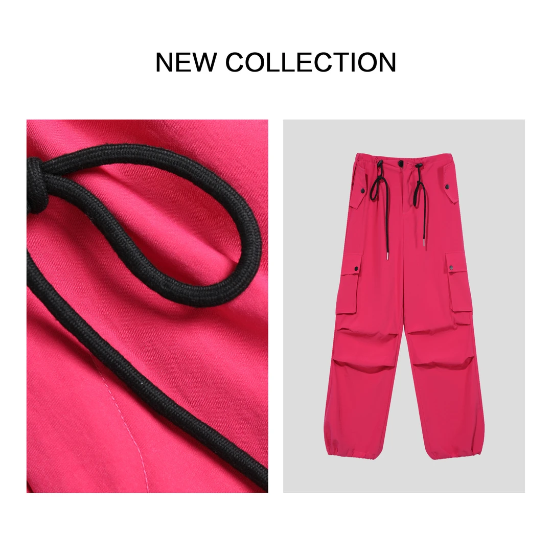 【小依专享】K3F39009B 春季女士多口袋实用工装裤-9009